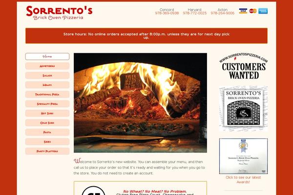 sorrentospizzeria.com site used Sorrentos-theme