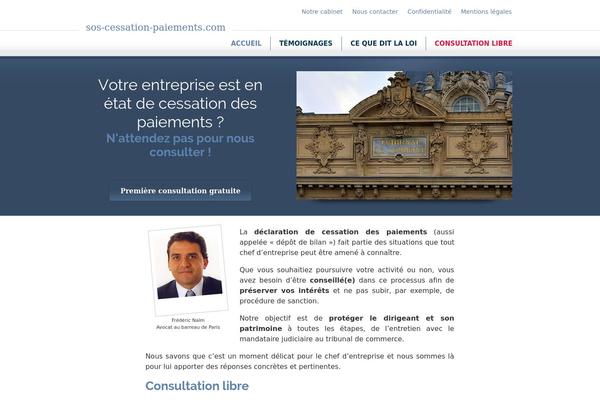 sos-cessation-paiements.com site used Cabinetnaim