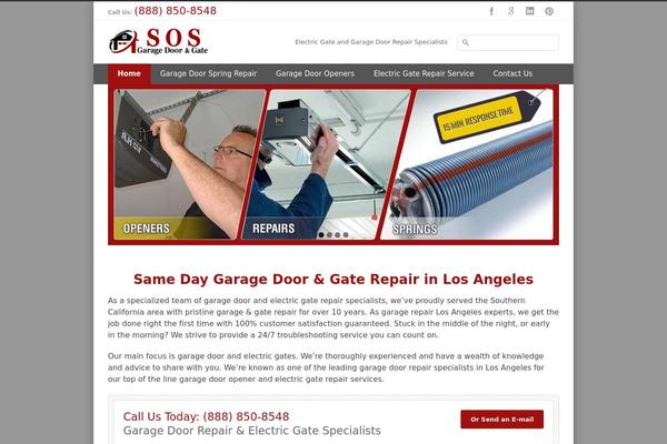 sosgaragedoorservice.com site used Sosgaragedoorservice