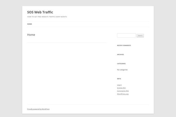 Twenty Twelve theme site design template sample