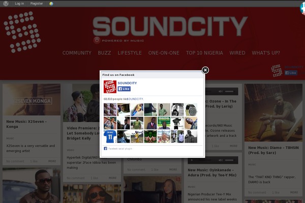 soundcity.tv site used Generik