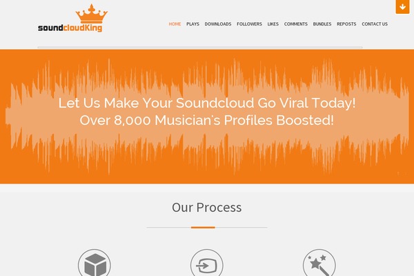 soundcloudking.com site used Soundcloud