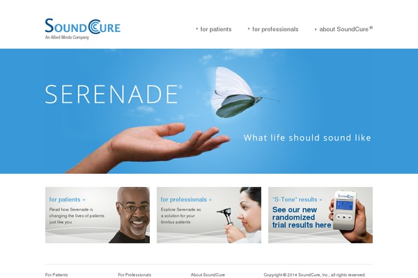 soundcure.com site used Soundcure