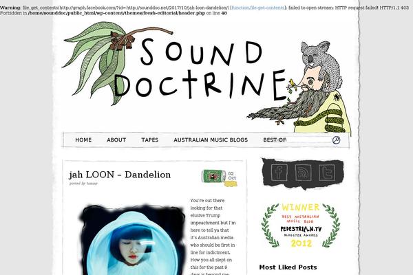 sounddoc.net site used Fresh Editorial