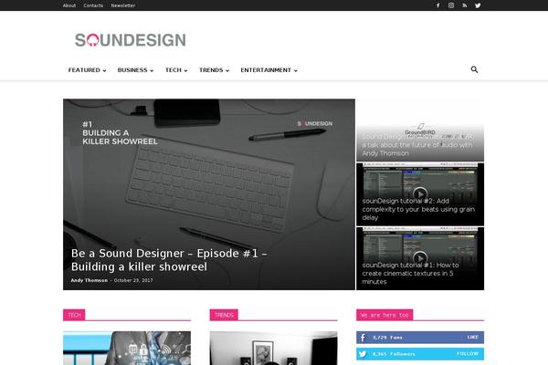 Newspaper theme site design template sample