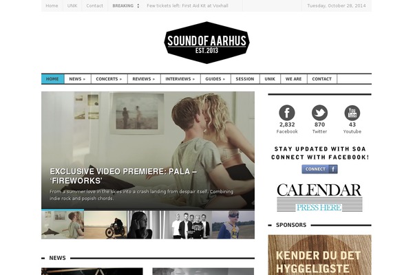 soundofaarhus.com site used Express-news