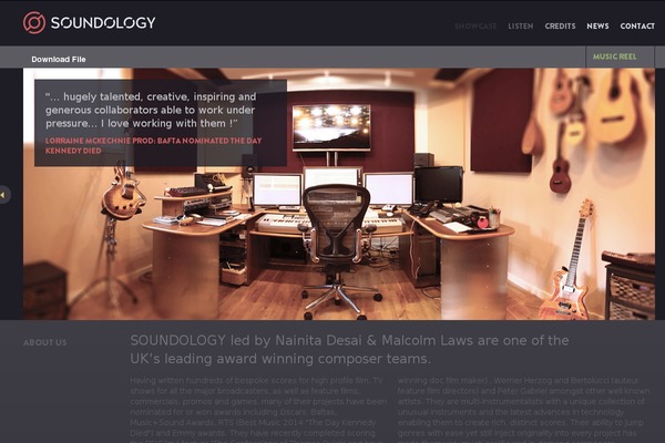 soundology.com site used The-a-theme