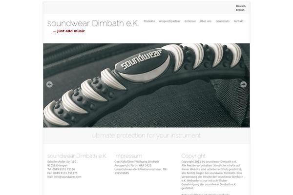 soundwear.com site used Agency Theme