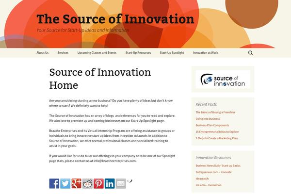 Twenty Thirteen theme site design template sample