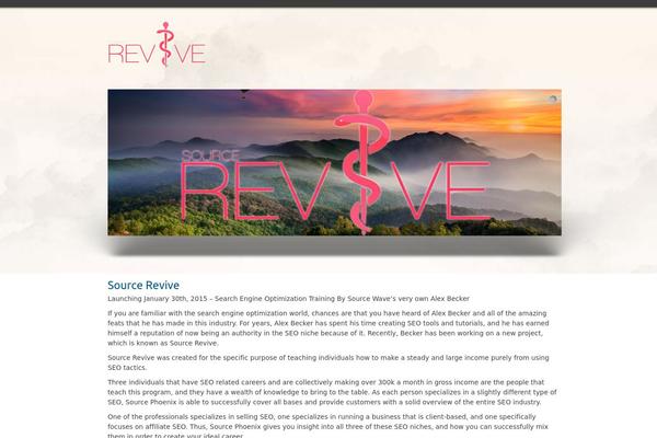 Revive theme site design template sample