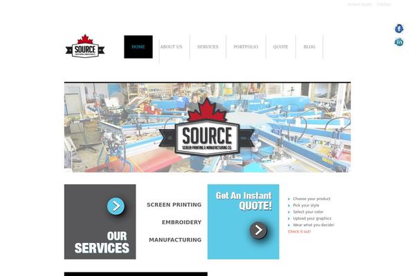 sourcescreenprinting.com site used Theme1334