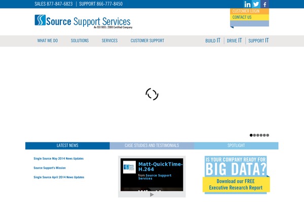 sourcesupport.com site used Source-support-services-website