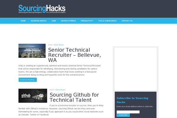 sourcinghacks.com site used Sourcing-hacks