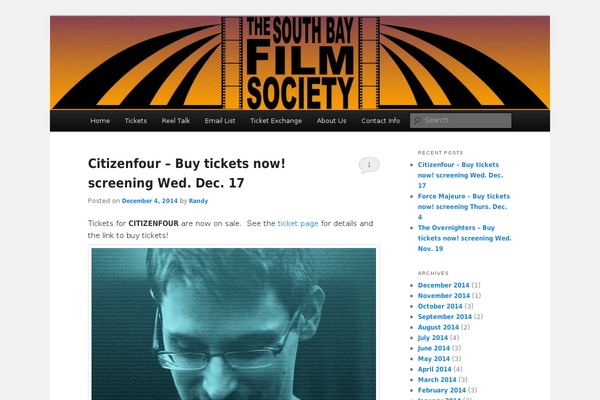 southbayfilmsociety.com site used Twentyeleven-custom
