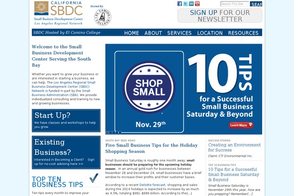 Sbdc theme site design template sample