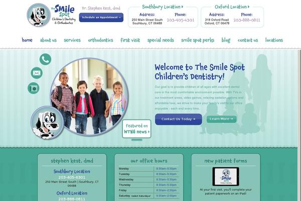 southburypediatricdentist.com site used Smilespot