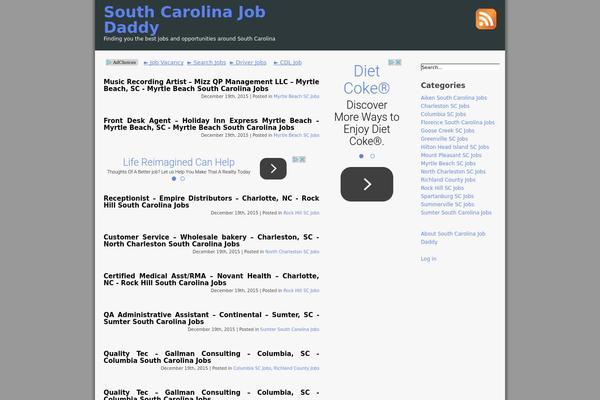 southcarolinajobdaddy.com site used Prosense Grey