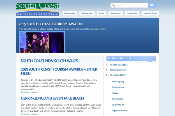 southcoast.net.au site used Southcoast