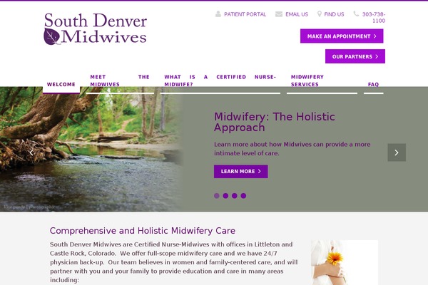 southdenvermidwife.com site used Practicetheme