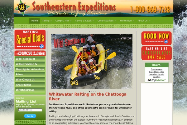 southeasternexpeditions.com site used Reverie3