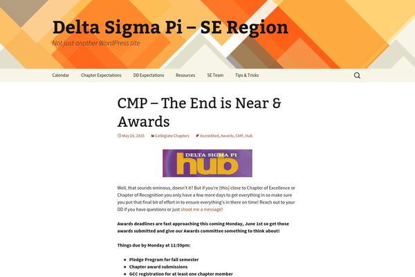 Twenty Thirteen theme site design template sample