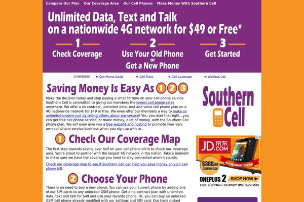 southerncell.com site used HeatMap Theme Pro 5