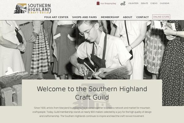southernhighlandguild.org site used Shcg-bones-custom