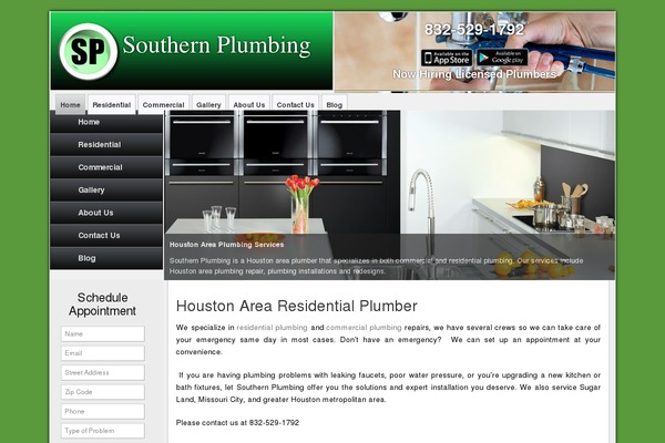 southernplumbing.com site used ProHauz