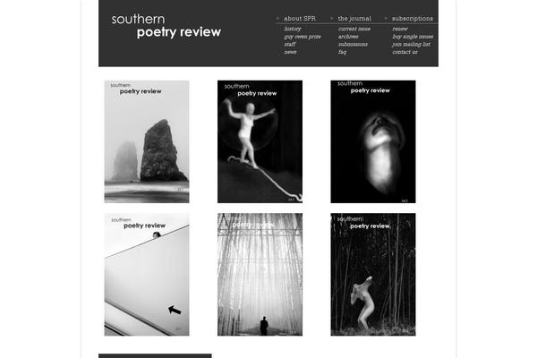southernpoetryreview.com site used Southernpoetry