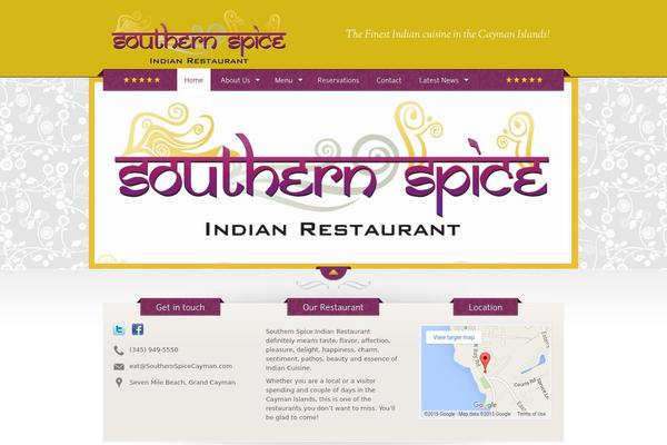 The Restaurant theme site design template sample