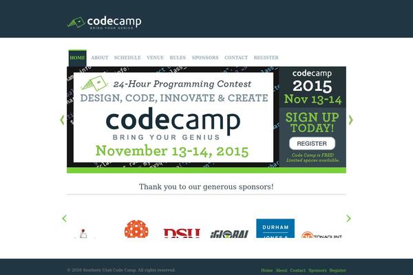 Site using Codecamp-sponsors plugin