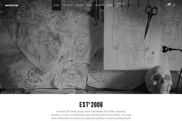 Tattoopro theme site design template sample