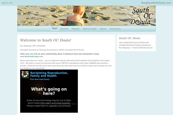 southocdoula.com site used Organic_health_blue