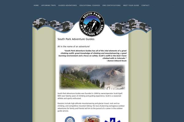 southparkadventureguides.com site used Thesis_2031