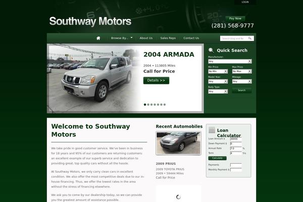 Automotive theme site design template sample