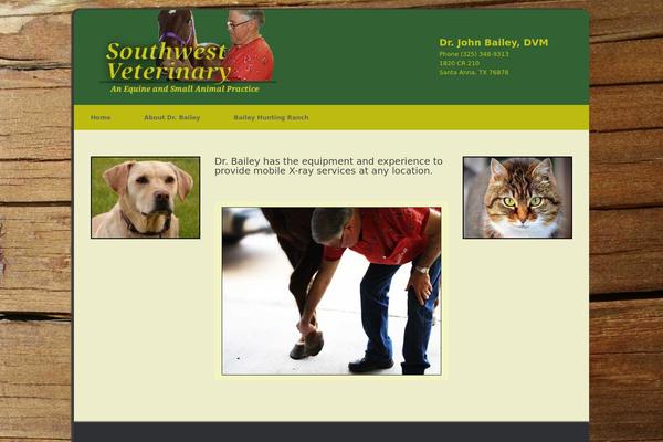 Vantage theme site design template sample