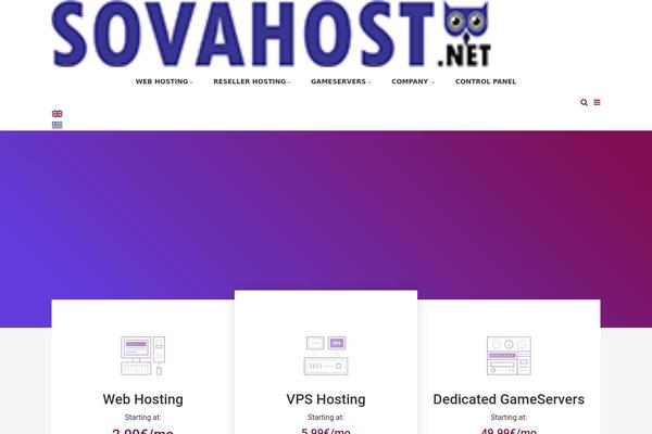 sovahost.net site used Hostiko