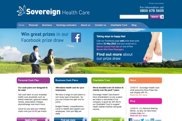 sovereignhealthcare.co.uk site used Sovereign