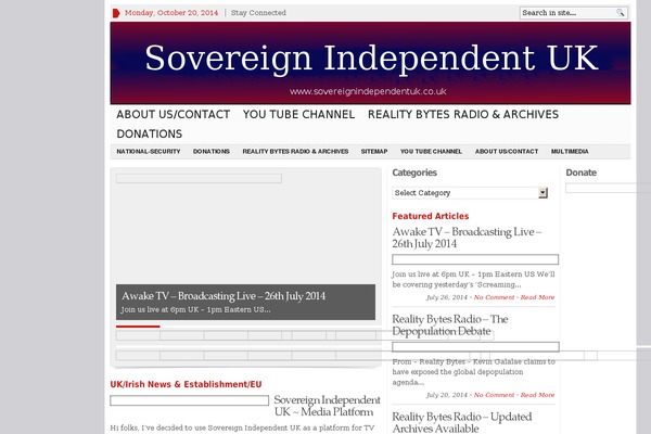 sovereignindependentuk.co.uk site used Advanced Newspaper