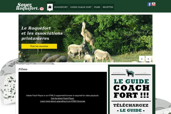 soyez-roquefort.fr site used Bootstrap