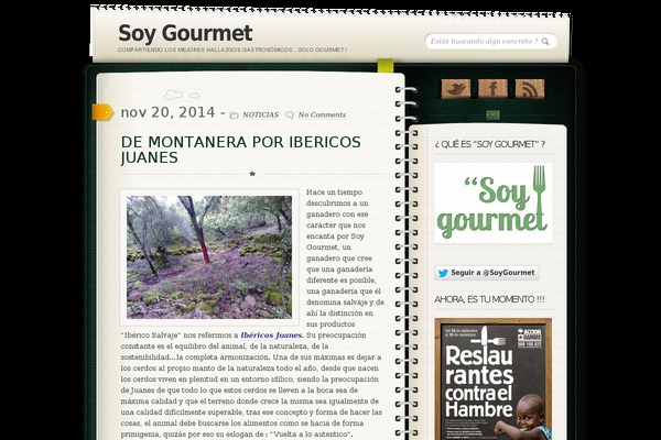 soygourmet.es site used Diario
