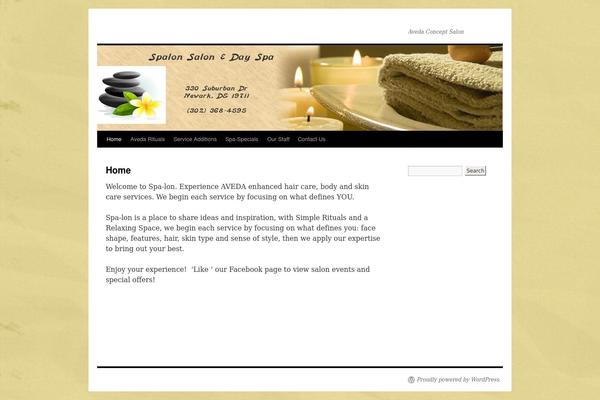 Twenty Ten theme site design template sample