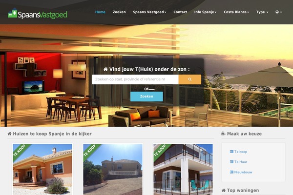 Realty theme site design template sample