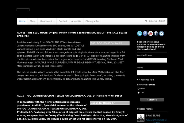 spacelab9.com site used Canvas515