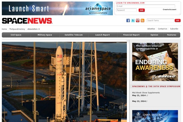 spacenews.com site used Spacenews
