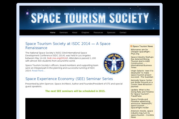 spacetourismsociety.org site used Sts