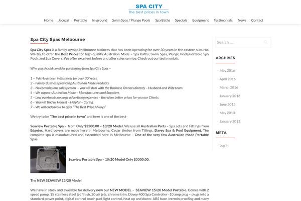 WordPress website example screenshot