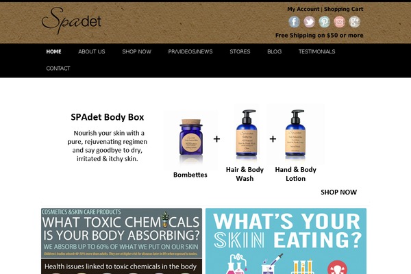 spadet.com site used Twenty Twelve