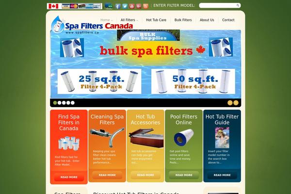 spafilters.ca site used Theme1275