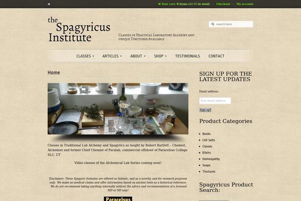 spagyricus.com site used Verdure
